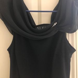 Black cocktail dress